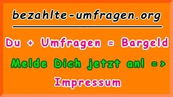 Impressum bezahlte Umfragen Deutschland
