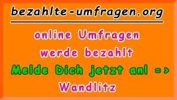 bezahlte Umfragen in Wandlitz