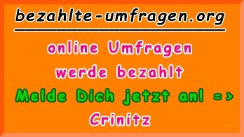bezahlte Umfragen in Crinitz