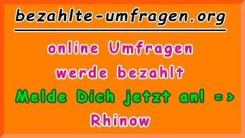 bezahlte Umfragen in Rhinow