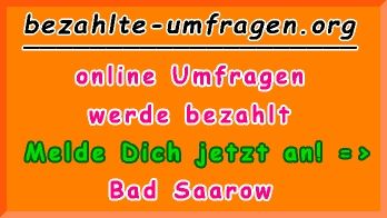 bezahlte Umfragen in Bad Saarow