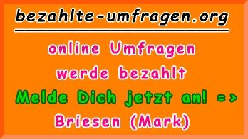 bezahlte Umfragen in Briesen (Mark)