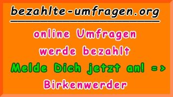 bezahlte Umfragen in Birkenwerder