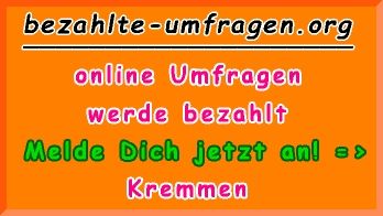 bezahlte Umfragen in Kremmen