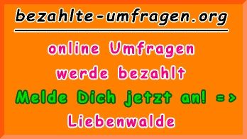 bezahlte Umfragen in Liebenwalde