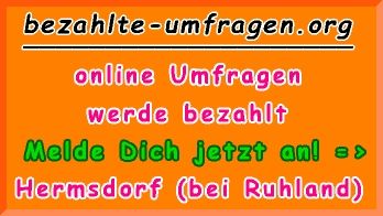 bezahlte Umfragen in Hermsdorf (bei Ruhland)