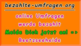 bezahlte Umfragen in Beetzseeheide