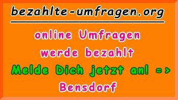 bezahlte Umfragen in Bensdorf