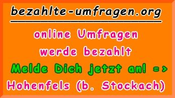 bezahlte Umfragen in Hohenfels (b. Stockach)