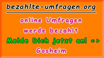 bezahlte Umfragen in Gosheim