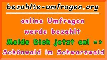 bezahlte Umfragen in Schönwald im Schwarzwald