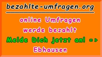 bezahlte Umfragen in Ebhausen