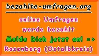 bezahlte Umfragen in Rosenberg (BW)