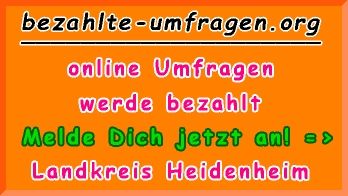 bezahlte Umfragen in Landkreis Heidenheim