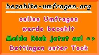 bezahlte Umfragen in Dettingen unter Teck