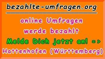 bezahlte Umfragen in Hattenhofen (BW)