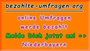 bezahlte Umfragen in Niederbayern