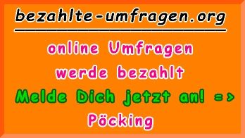 bezahlte Umfragen in Pöcking