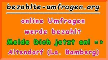 bezahlte Umfragen in Altendorf (b.Bamberg)