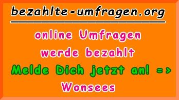bezahlte Umfragen in Wonsees