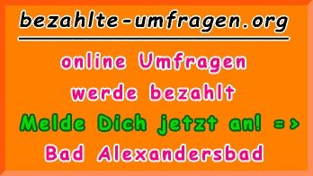 bezahlte Umfragen in Bad Alexandersbad
