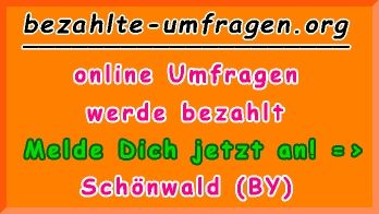 bezahlte Umfragen in Schönwald (BY)