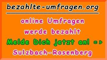 bezahlte Umfragen in Sulzbach-Rosenberg