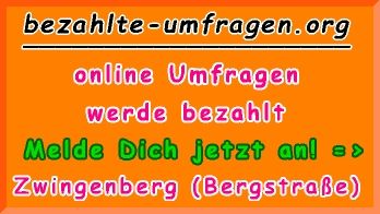 bezahlte Umfragen in Zwingenberg (Bergstraße)