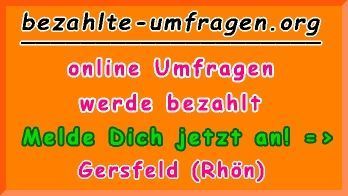bezahlte Umfragen in Gersfeld (Rhön)