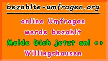 bezahlte Umfragen in Willingshausen