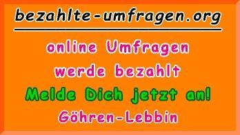 bezahlte Umfragen in Göhren-Lebbin