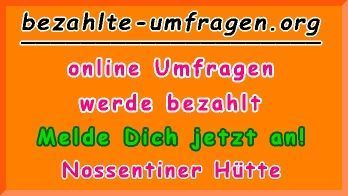 bezahlte Umfragen in Nossentiner Hütte