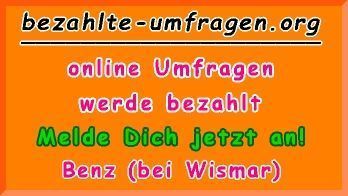 bezahlte Umfragen in Benz (bei Wismar)