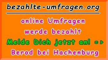 bezahlte Umfragen in Berod bei Hachenburg