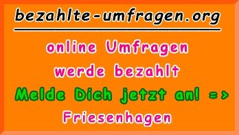 bezahlte Umfragen in Friesenhagen