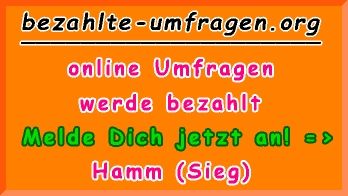 bezahlte Umfragen in Hamm (Sieg)