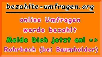 bezahlte Umfragen in Rohrbach (bei Baumholder)
