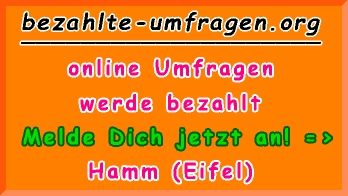 bezahlte Umfragen in Hamm (Eifel)