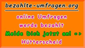 bezahlte Umfragen in Hütterscheid
