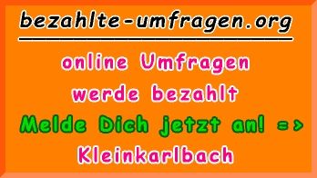bezahlte Umfragen in Kleinkarlbach