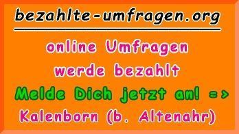 bezahlte Umfragen in Kalenborn (b. Altenahr)